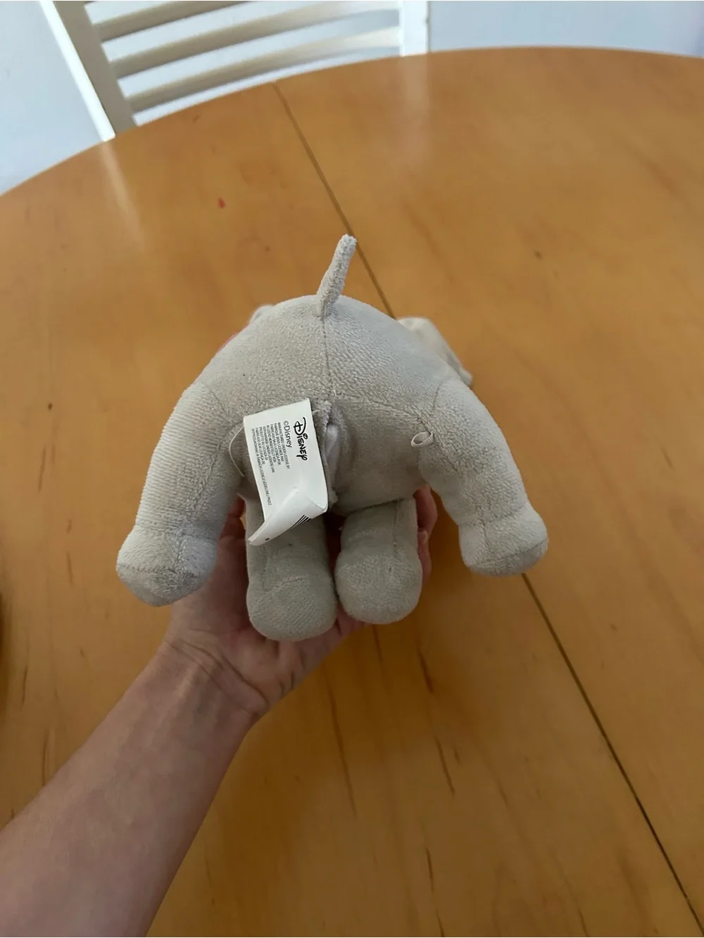 Disney Dumbo Plush Elephant with Pink Ears and Yellow Hat
